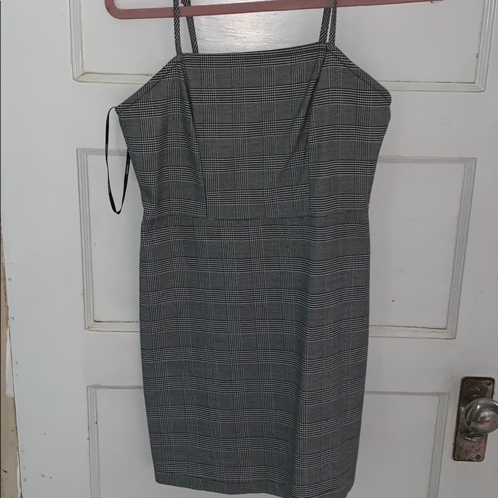 Plaid mini dress